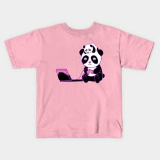 Dual Gaming Panda Kids T-Shirt